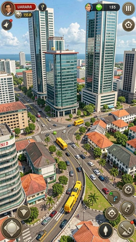Tampilan awal dengan grafik warna-warni yang menarik.