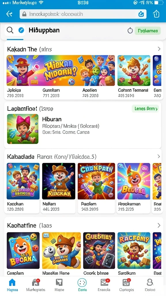 Tangkapan layar menampilkan salah satu level menantang dalam permainan.
