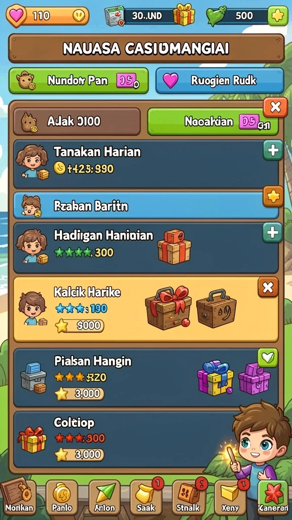 Grafis yang menarik membuat belajar semakin seru.