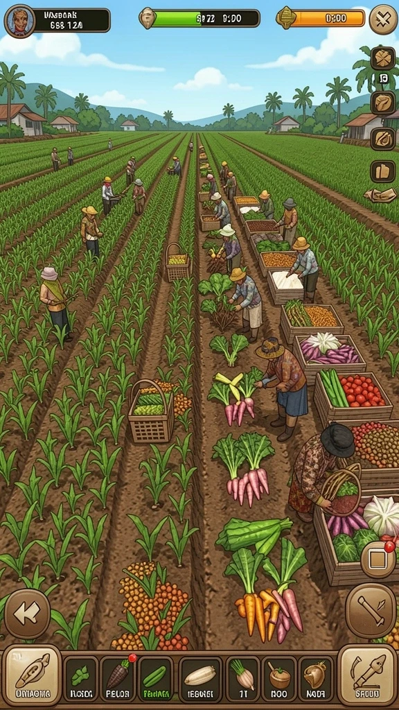 Menu pilihan karakter yang beragam dan unik.