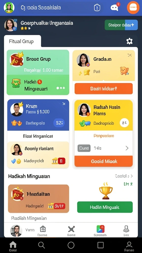 Contoh item eksklusif yang didapatkan pemain dalam HARGATOTO.