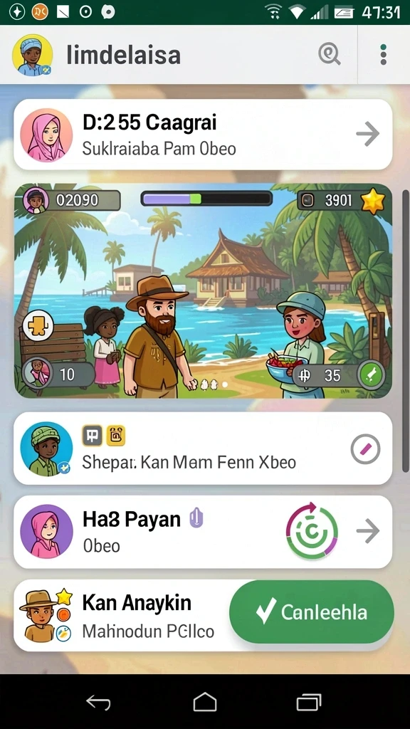 Mode permainan yang bervariasi dan mengasyikkan.