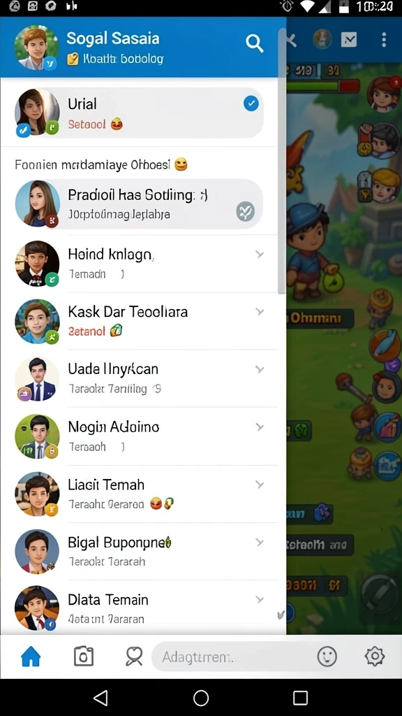 Screenshot menampilkan petualangan di level awal.