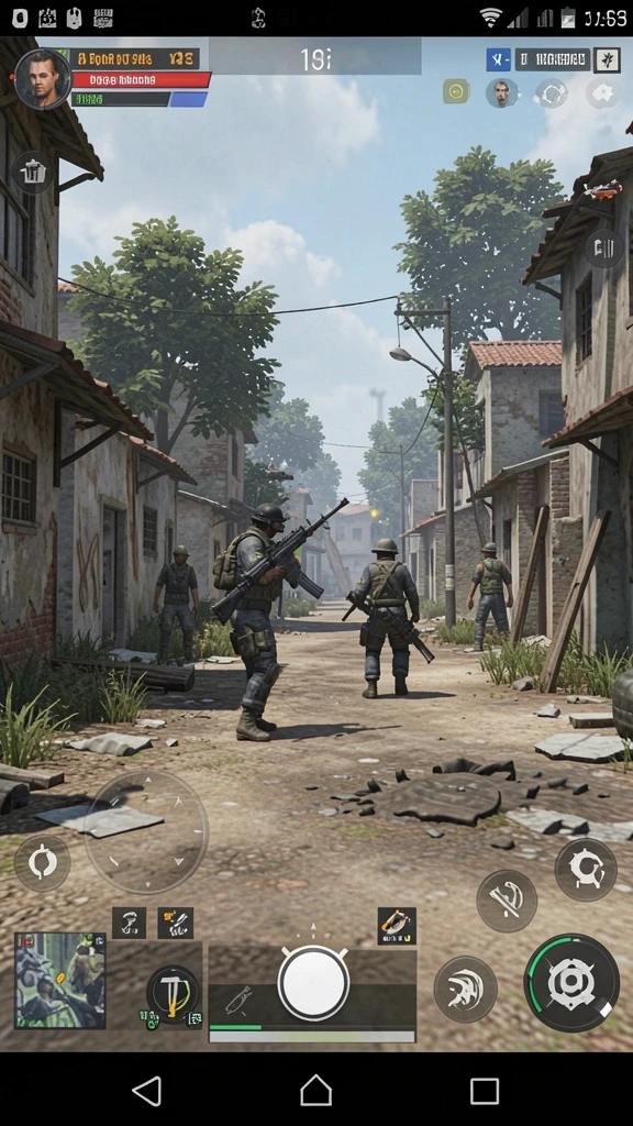 Screenshot saat pemain berinteraksi dengan teman di multiplayer.