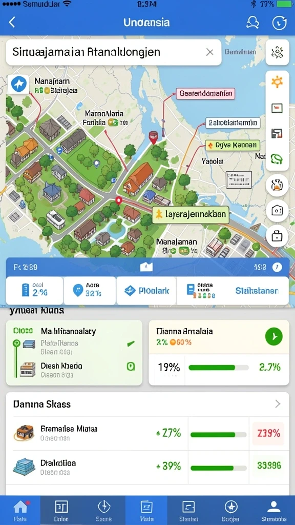 Arena perang yang menantang dan strategis.
