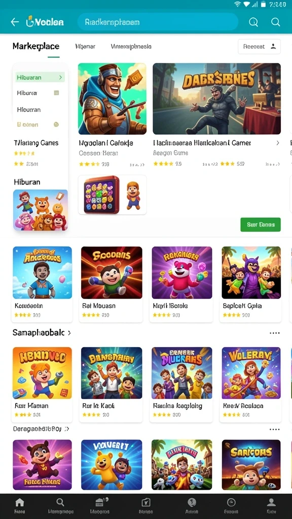 Screenshot memperlihatkan karakter utama dalam aksi bertarung.