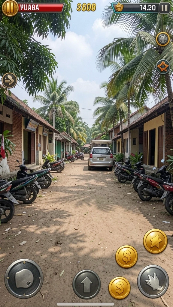 Tangkapan layar menampilkan karakter utama dalam misi penuh aksi.