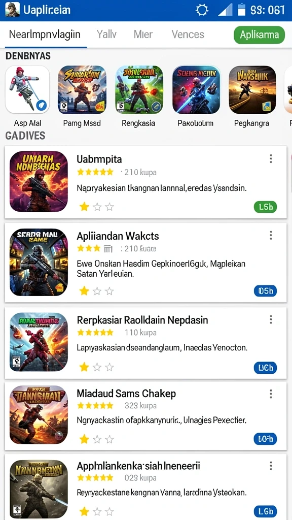 Tampilan antarmuka yang sederhana dan menarik.