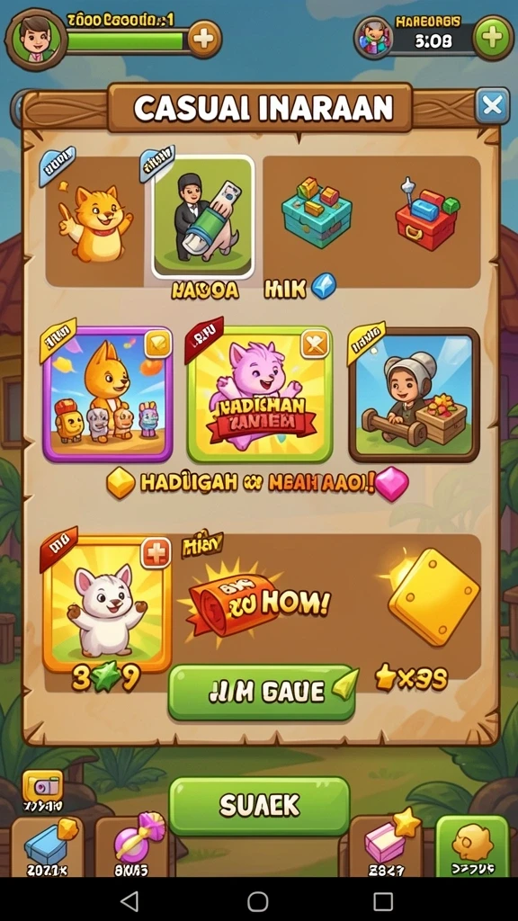 Tampilan grafis yang memukau di level pertama.
