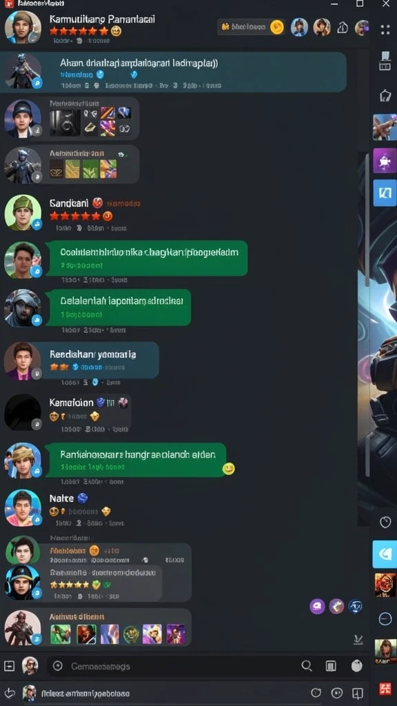 Tampilan antarmuka game yang ramah pengguna.