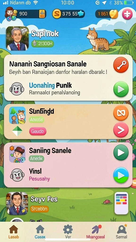 Fitur mode permainan yang beragam dan menarik.