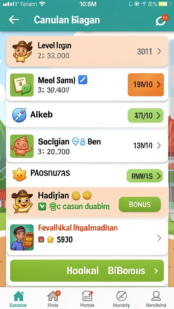 Karakter-karakter unik dan beragam dalam permainan.