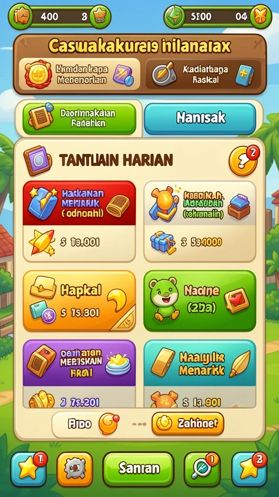 Beragam pilihan permainan untuk memenuhi selera semua pemain.